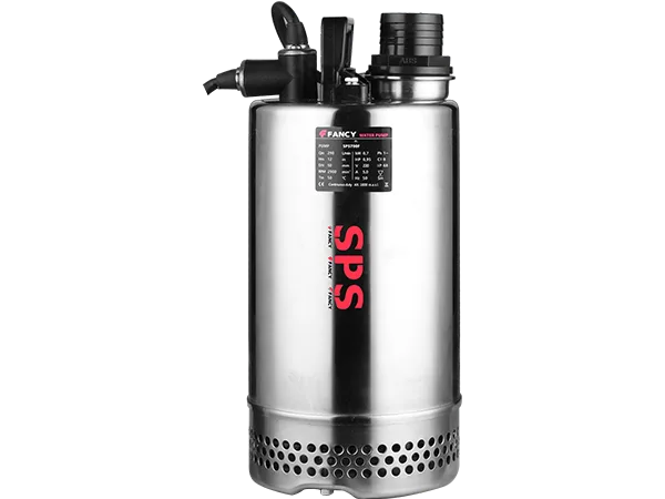 FANCY SPS stainless-steel submersible pump with a perforated intake at the base